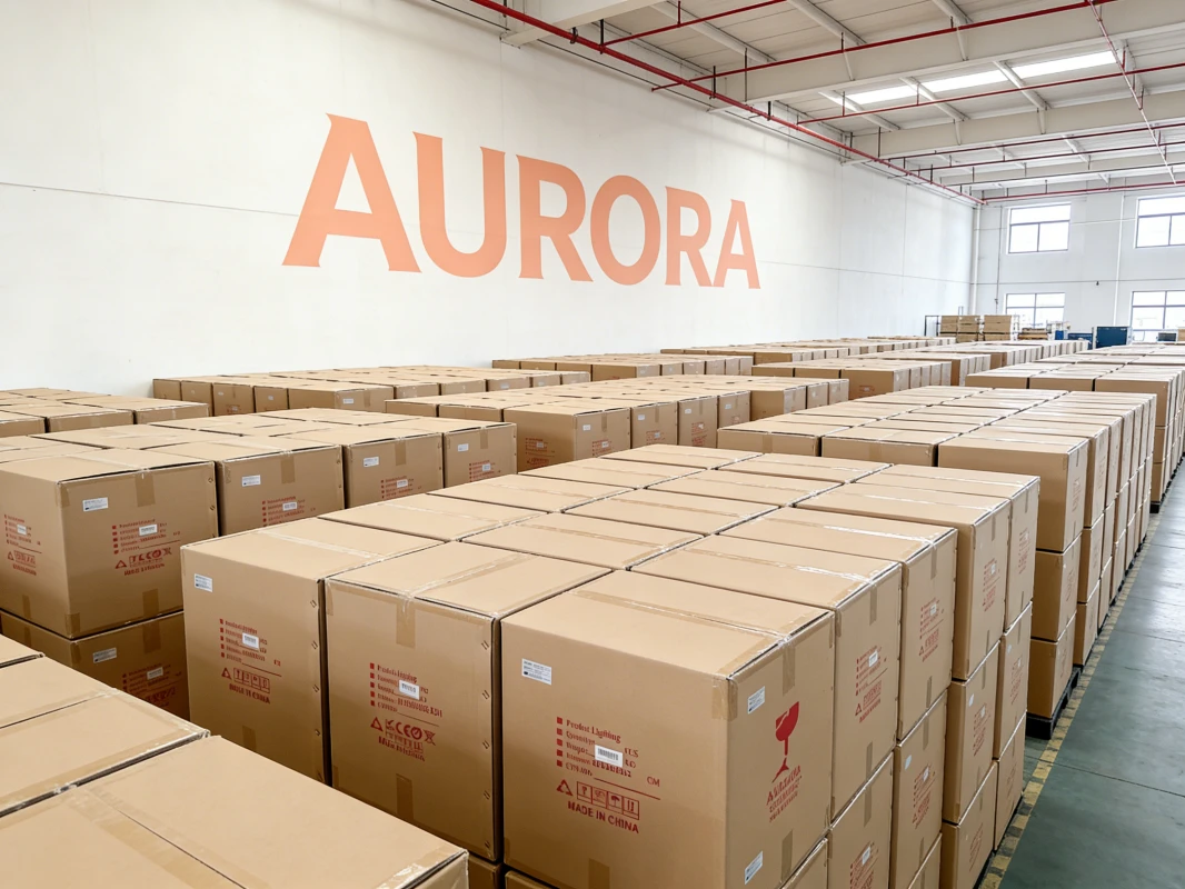 Warehouse for Lighting Products Ready to Ship